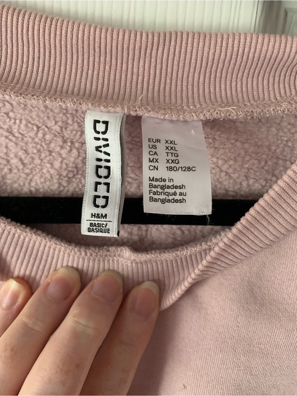 Divided H&M Light Pink Crewneck Sweatshirt - Picture 4 of 5